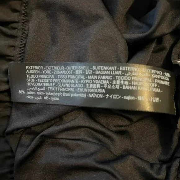 ZARA Fashion Maxi Ruffle V Neck Black Swimsuit Size S Bloggers Fave Holiday NWT - Picture 12 of 12